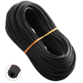 Window Screen Spline, 100 ft x 0.16 in Window Screen Retainer Spline, PVC Window and Door Screen Spline, Hollow Serrated Screen Holder Spline